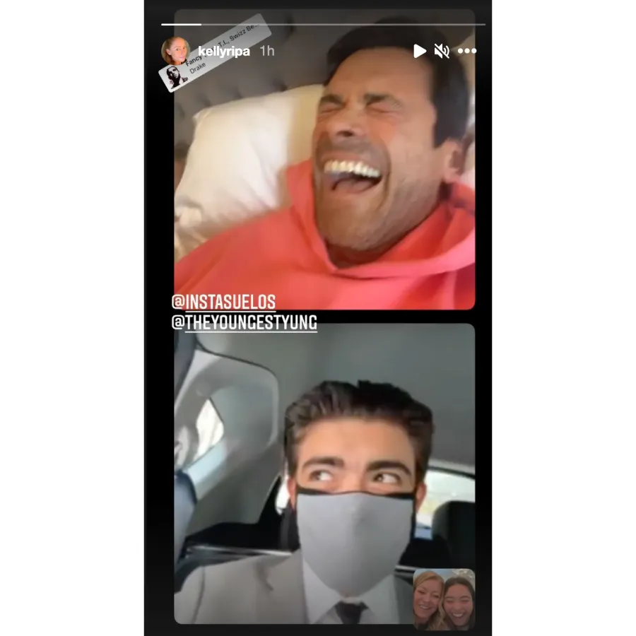 Kelly Ripa son face mask