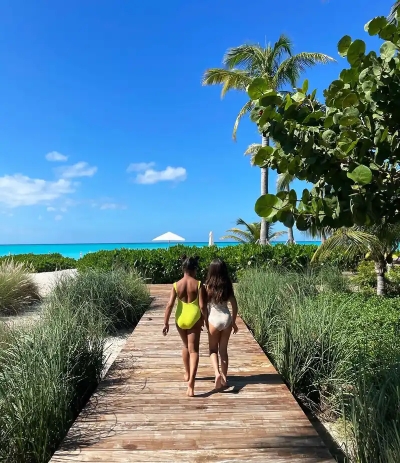 Kourtney Kardashian Shares Beach Pics of BFFs Penelope and North: 'Daydreaming'