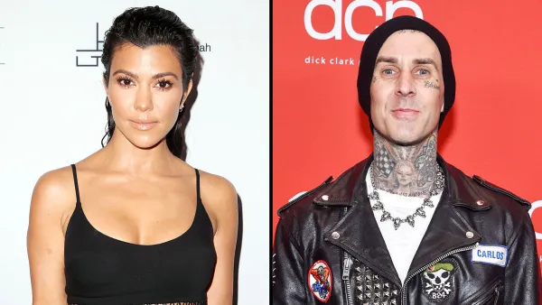 Kourtney Kardashian Travis Barker Hold Hands Date Night
