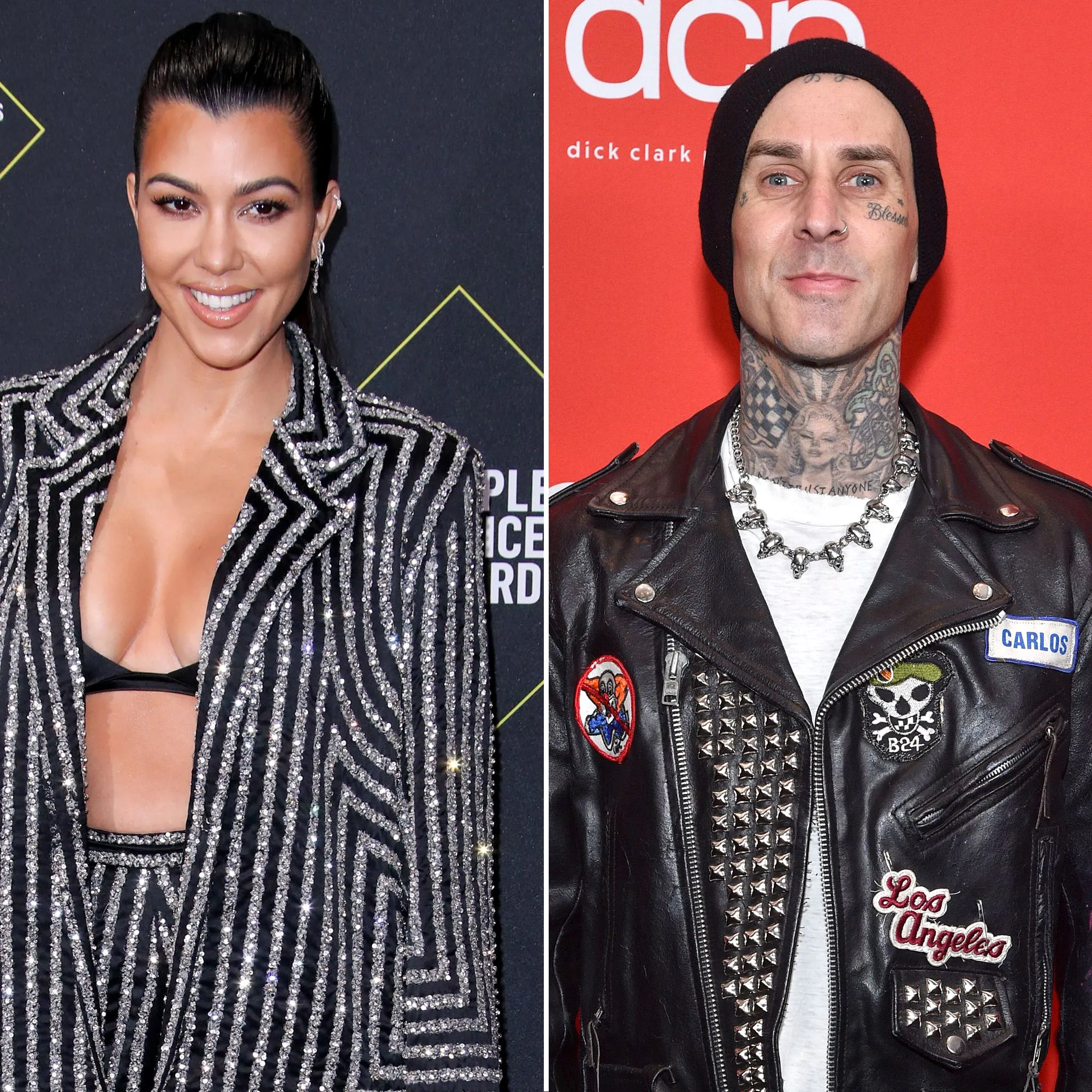 Kourtney Kardashian and Travis Barker Spent Their 1st Valentine Day Together