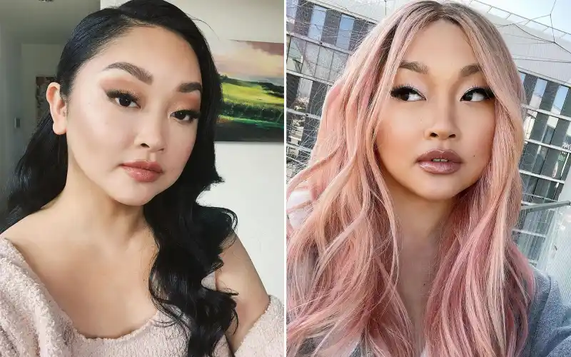 Lana Condor Reveals Pastel Pink Locks, More Hair Transformations