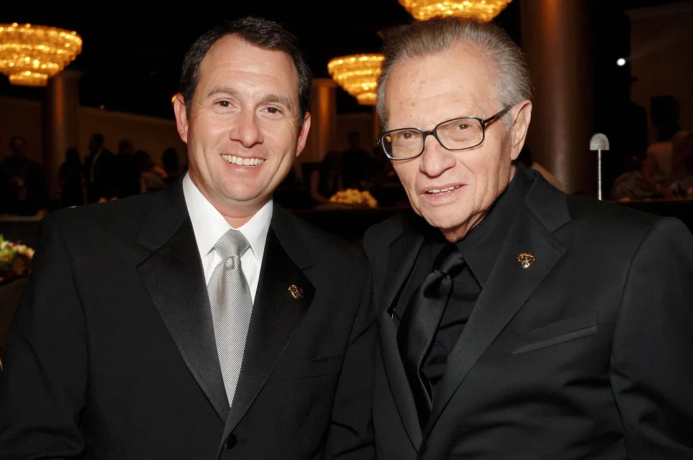 Larry King Jr and Larry King in 2006 Larry King Leaves His Multimillion-Dollar Fortune to His Kids in Last Will and Testament