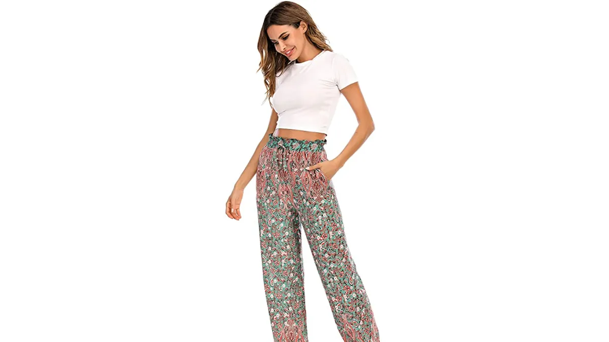 Love Welove Fashion Women's Summer Printed Yoga Harem Pants
