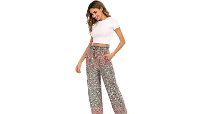 Love Welove Fashion Women's Summer Printed Yoga Harem Pants