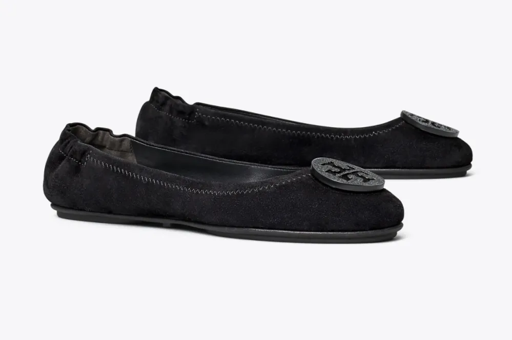 Minnie-Embellished-Logo-Travel-Ballet-Flat-Suede