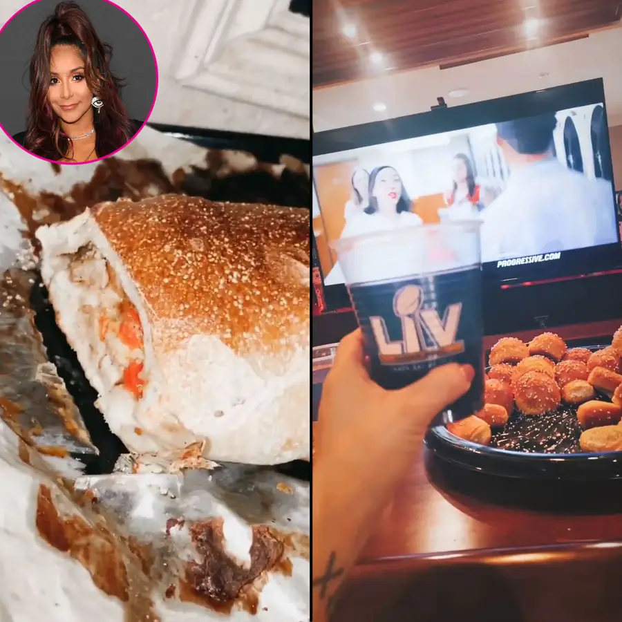 Nicole Snooki Polizzi What Stars Ate on Super Bowl Sunday