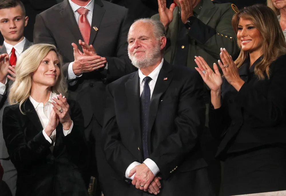 Rush Limbaugh Presidential Medal of Freedom Dead Melania Trump Wife Kathryn