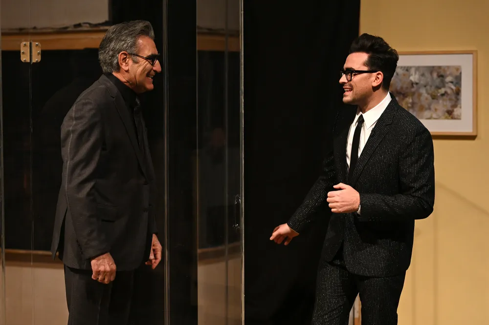 Schitt's Creek's Dan Levy Gets Surprise Visit From Dad Eugene Levy During 'Saturday Night Live' Debut