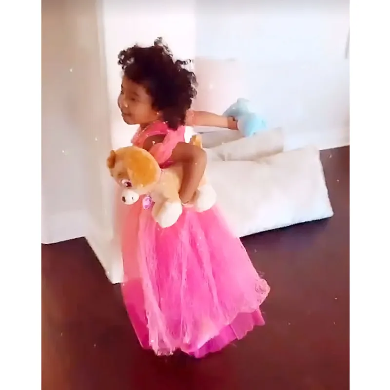 Khloe Kardashian Daughter True Celeb Kids Rocking Princess Dresses