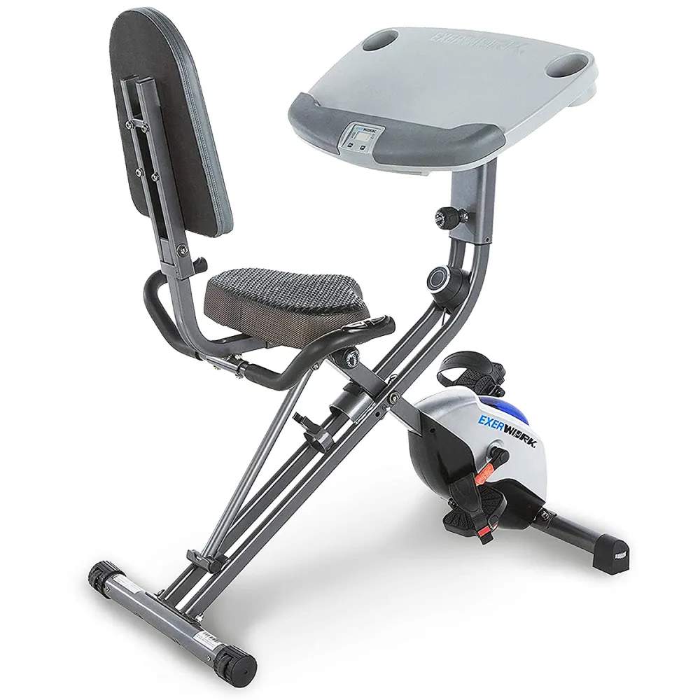 best-folding-exercise-bike-work-desk