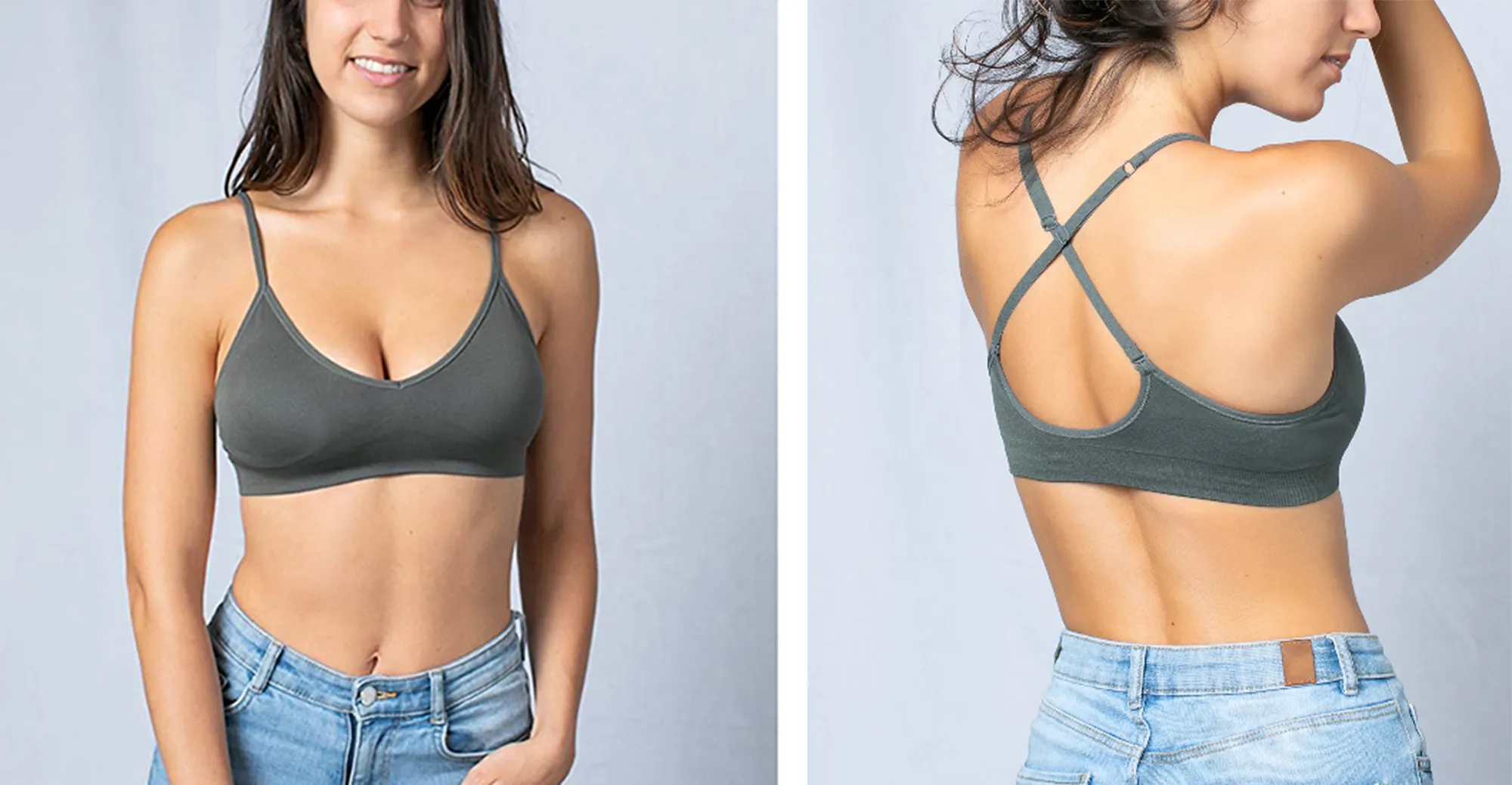 Blue 55 Wireless Deep V-Neck Bralette