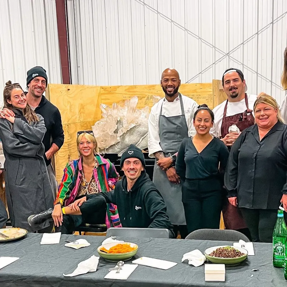 Aaron Rodgers and Fiancee Shailene Woodley Hold Hands in Arkansas