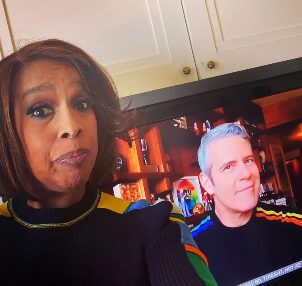 LOL! Andy Cohen and Gayle King Are &lsquo;Twinsies&rsquo; in Matching Sweaters