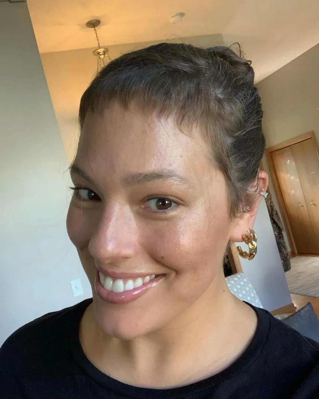 Ashley Graham Hilariously Compares Her Postpartum Baby Hairs