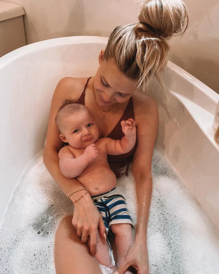 Bathing Her Baby! See DWTS’ Witney Carson’s Sweetest Moments With Son Leo