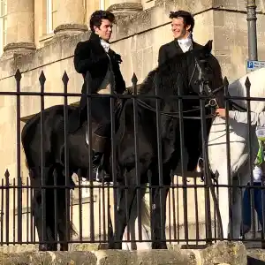 Theyre Back Bridgerton Luke Newton Shares Sneak Peek Filming Season 2