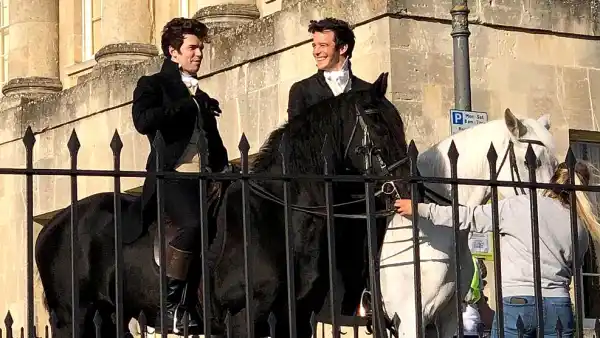 Theyre Back Bridgerton Luke Newton Shares Sneak Peek Filming Season 2