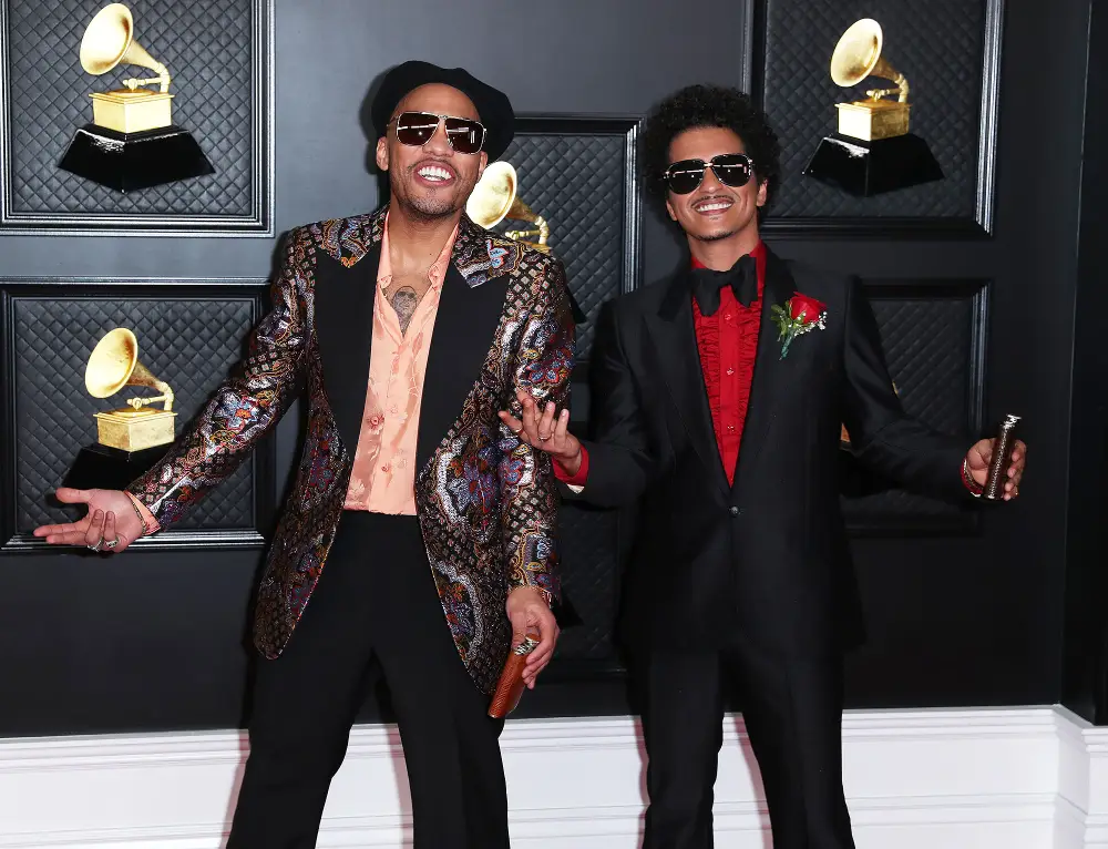 Bruno Mars and Anderson .Paak Bring the Heat During Silk Sonic Performance at Grammys 2021