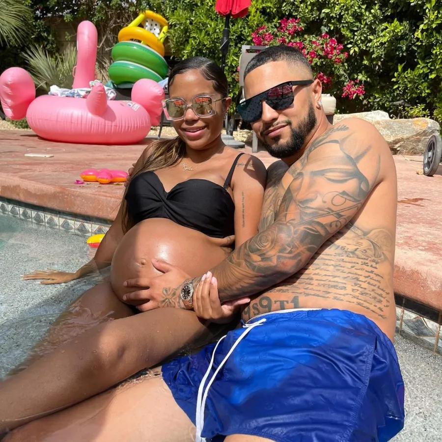 Cheyenne Floyd bathing suit baby bump
