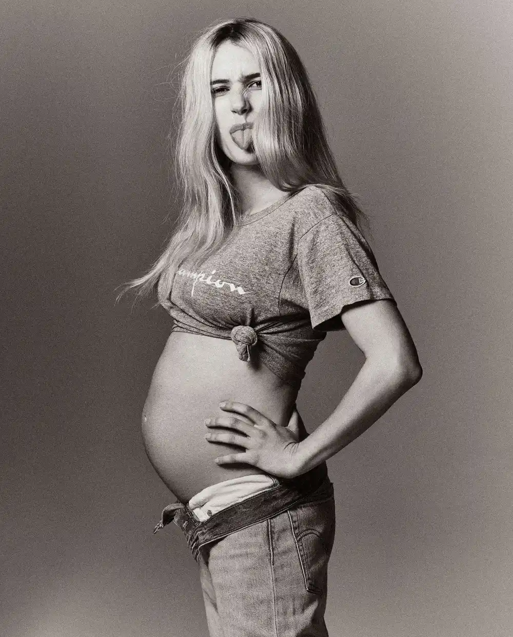 Emma Roberts Goes from Dressed Down to Done-Up in Pregnancy Photo Shoot