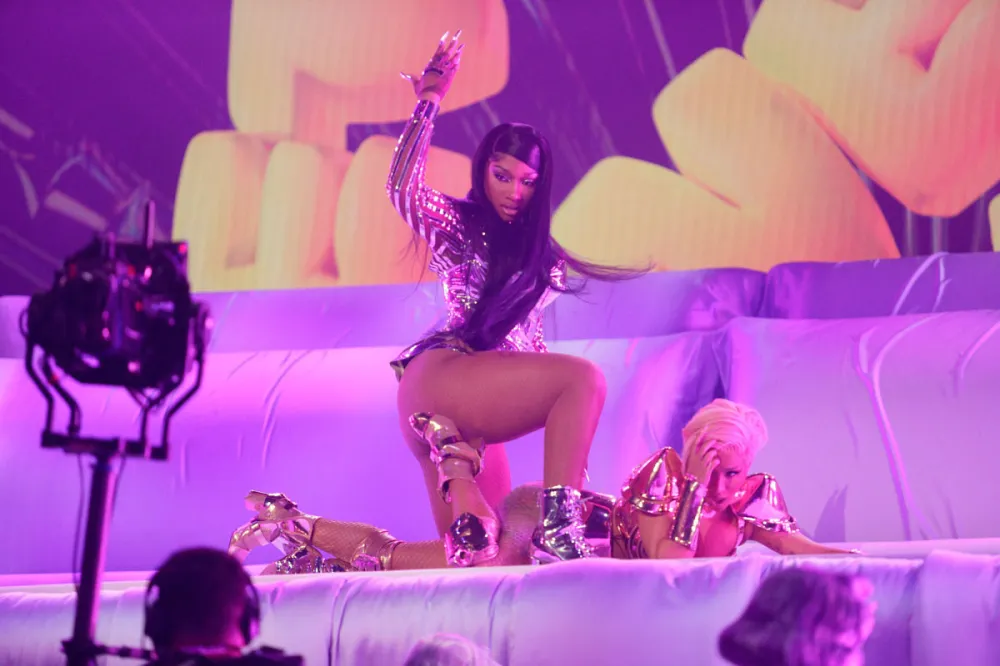 Fans React to Megan Thee Stallion Performance at Grammys 2021 Cardi B