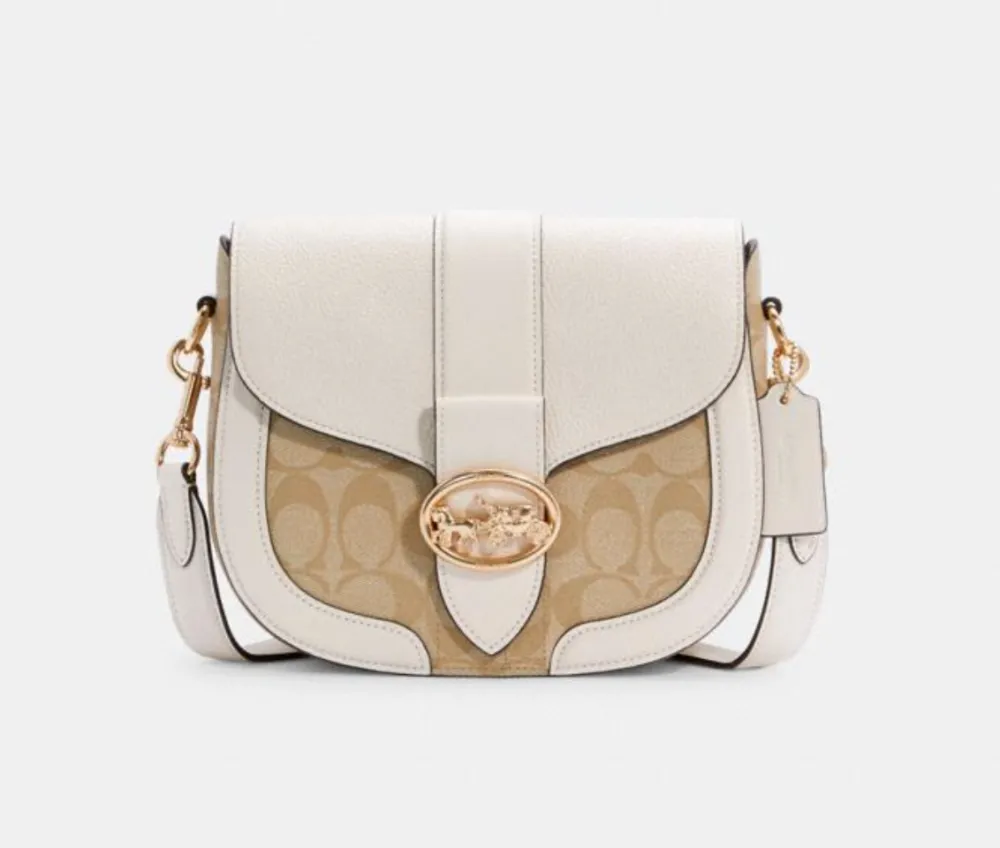 Georgie Saddle Bag In Signature Canvas