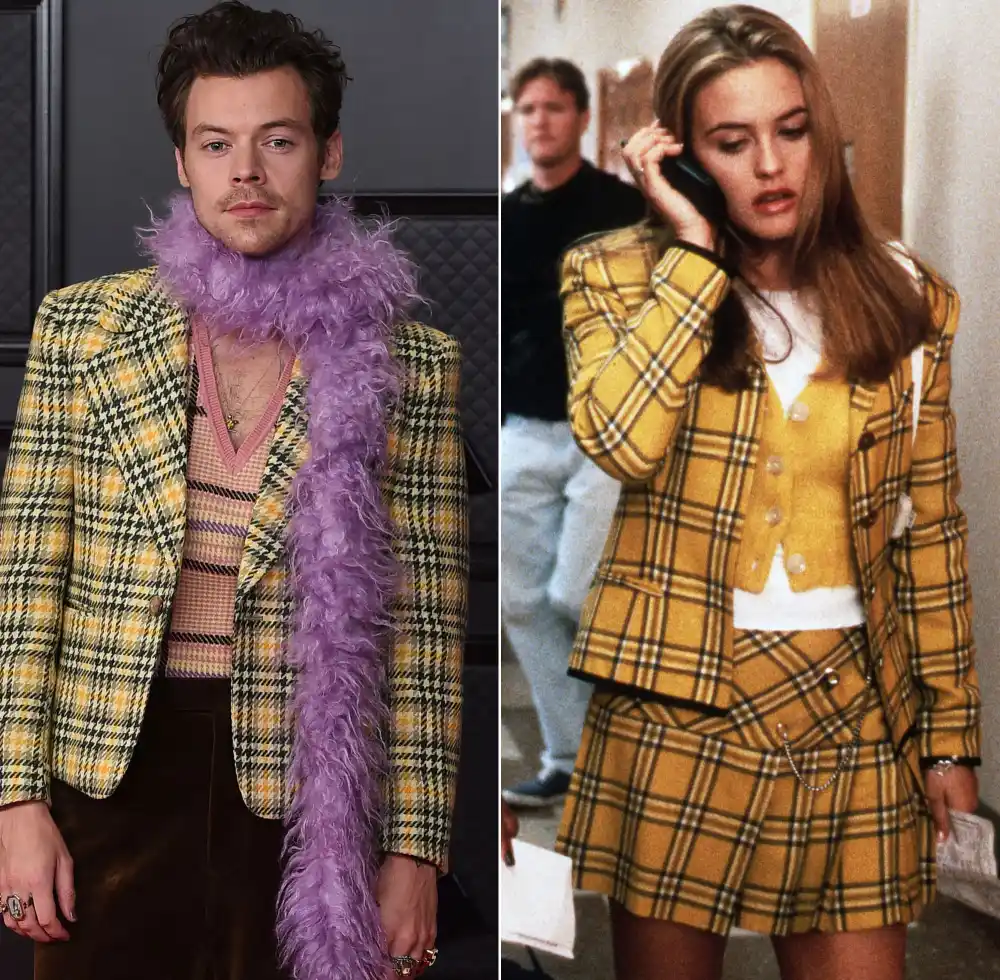 Harry Styles Channels &lsquo;Clueless&rsquo; for 2021 Grammys Red Carpet