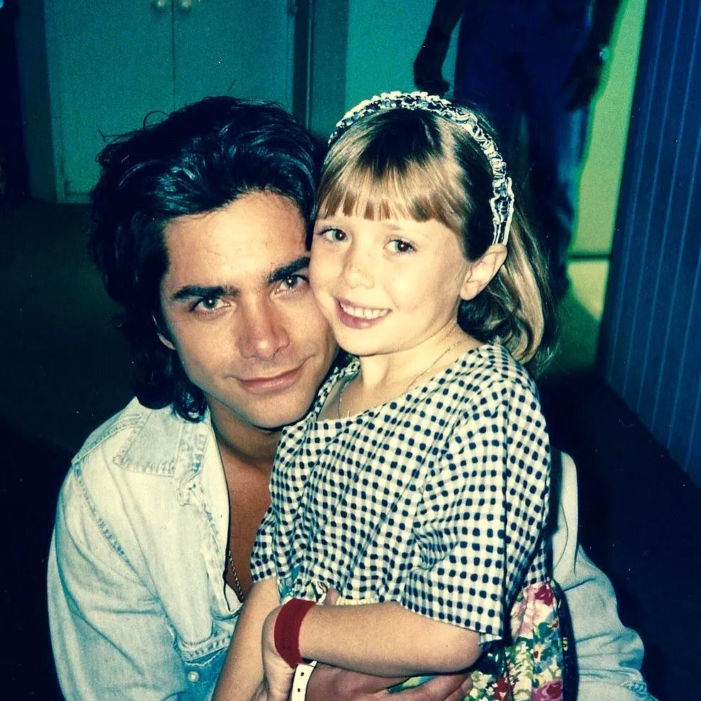 John Stamos Shares Sweet Full House Throwback Pic With Elizabeth Olsen