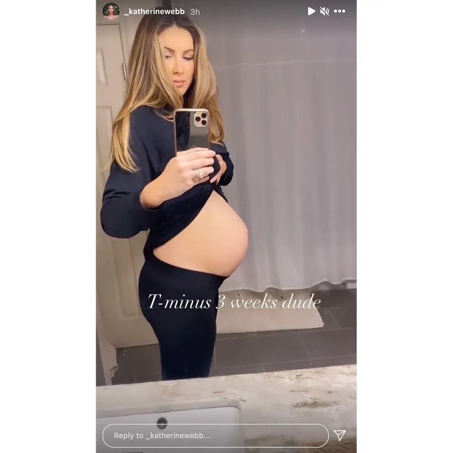 Katherine Webb baby bump 2021