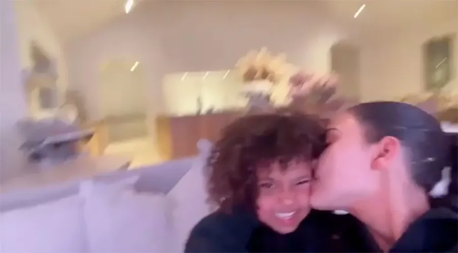 Kiss, Kiss! Kim Kardashian and Kanye West's Son Saint's Photo Album