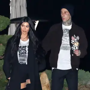 Kourtney Kardashian Wears Suggestive T-Shirt on Date Night With Travis Barker