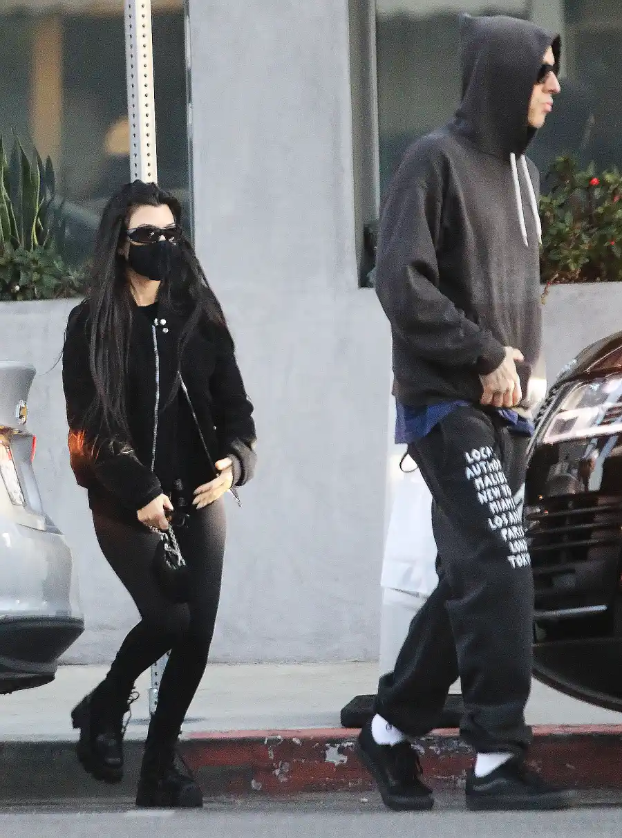 Kourtney Kardashian and Travis Barker Cuddle After Date