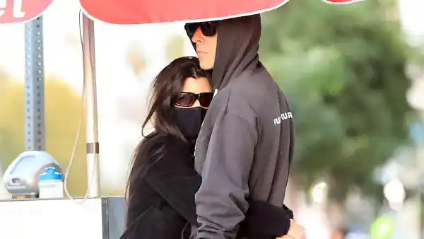 Kourtney Kardashian and Travis Barker Cuddle After Date