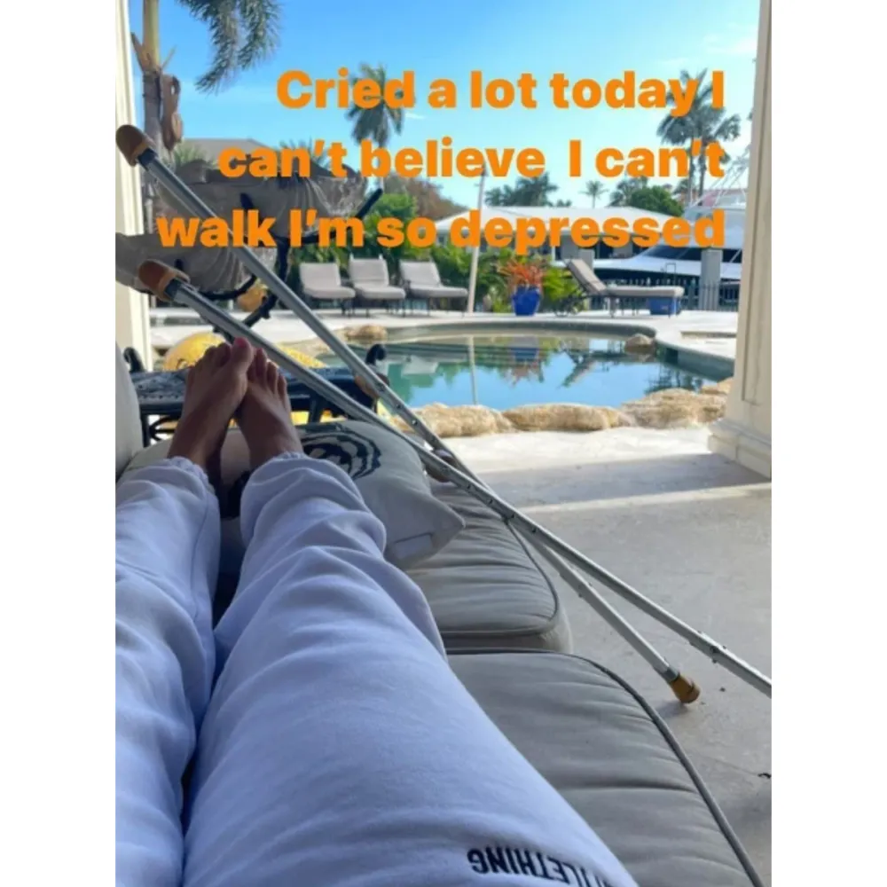 Larsa Pippen Says She Is So Depressed After Leg Injury