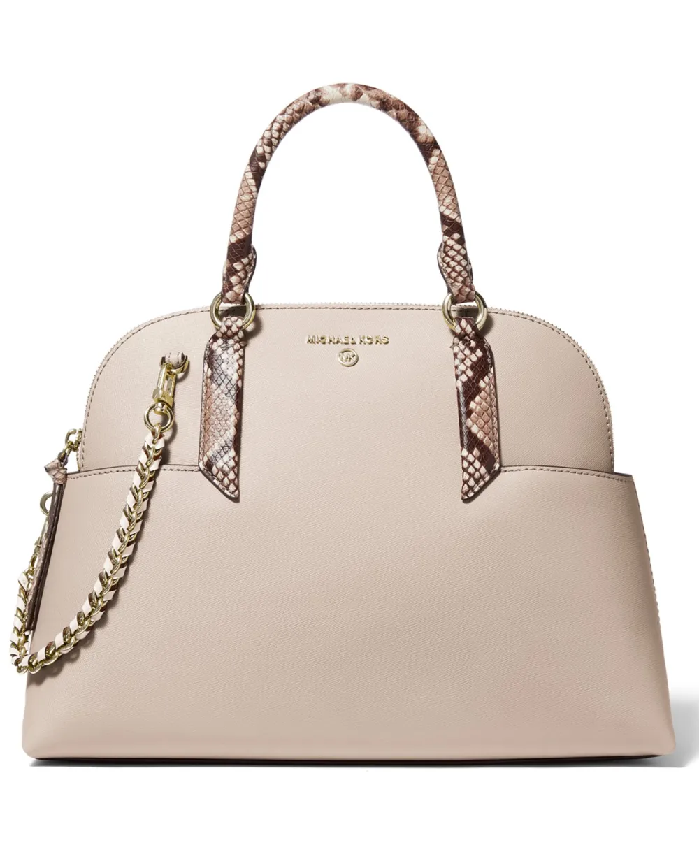 MICHAEL Michael Kors Hudson Large Leather Dome Satchel