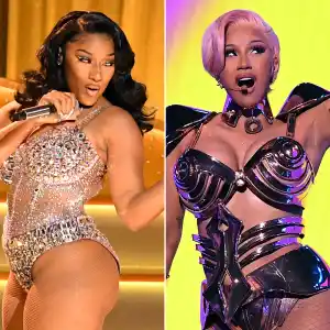 Megan Thee Stallion and Cardi B Perform Raunchy Version of WAP at Grammys 2021
