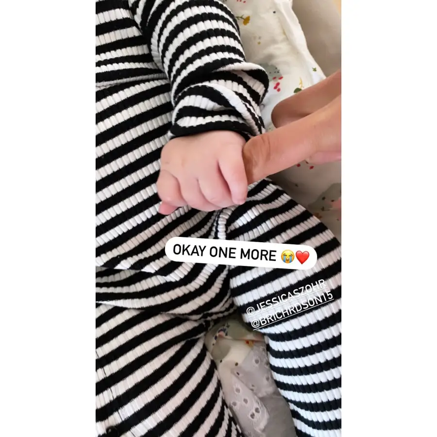 Nina Dobrev Meets Jessica Szohr’s Perfect 2-Month-Old Daughter