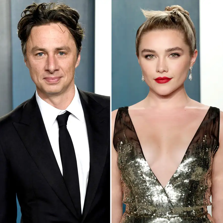 November 2020 He Talks About Her Defending Him Over Age Difference Zach Braff and Florence Pugh A Timeline of Their Relationship