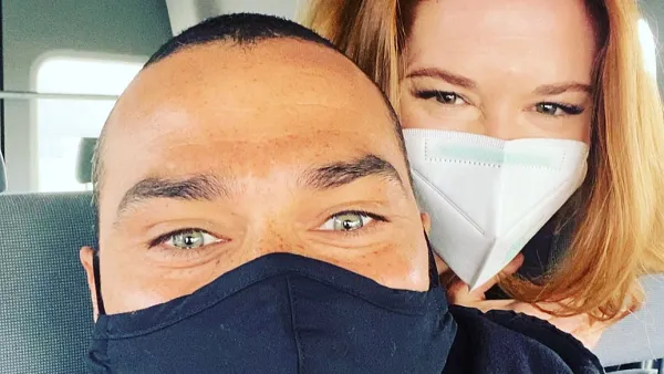 Sarah Drew and Jesse Williams Reunite on Greys Anatomy Set