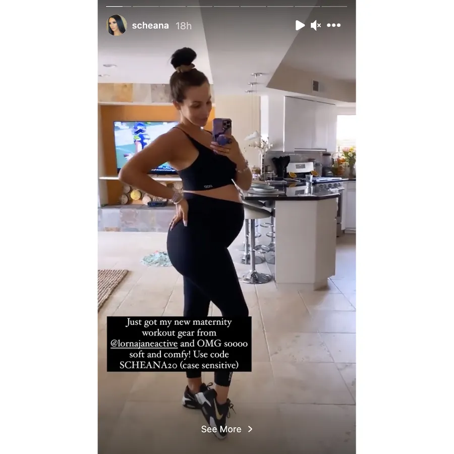 Scheana Shay baby bump workout
