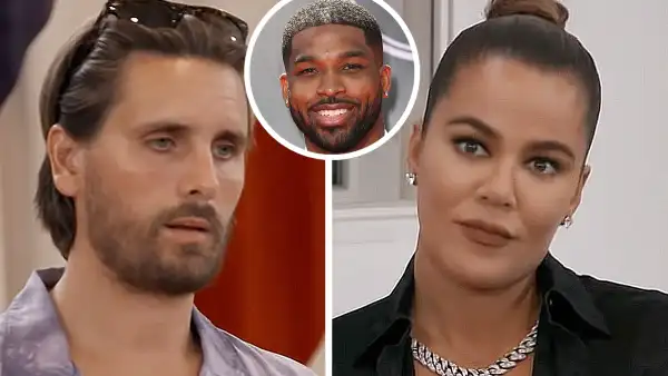 Scott Disick Tells Khloe Kardashian to Stop Being Embarrassed of Tristan Thompson Relationship p