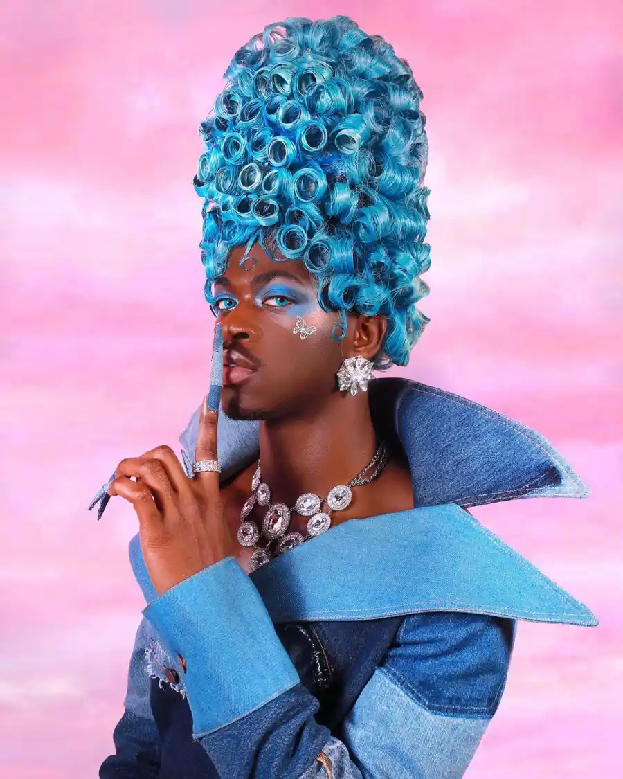 Watch Lil Nas X Transform His Look With Wigs for ‘Montero’ Music Video