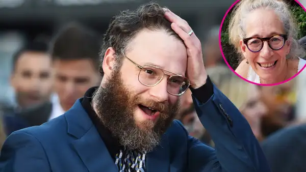 Seth Rogen Can't Handle His Mom's NSFW Review of Bridgerton p