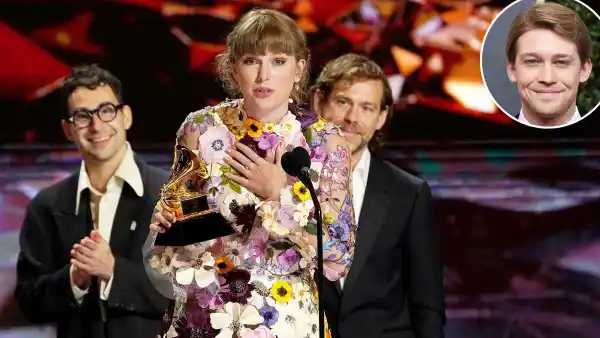 Taylor Swift Shouts Out Boyfriend Joe Alwyn While Accepting Award for Album of the Year Grammys 2021