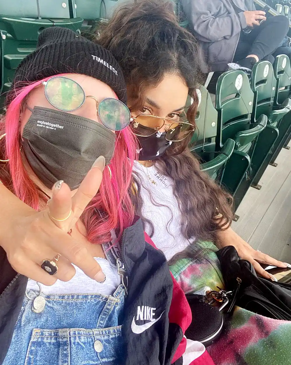 Vanessa Hudgens Cheers Boyfriend Cole Tucker MLB Spring Training Game