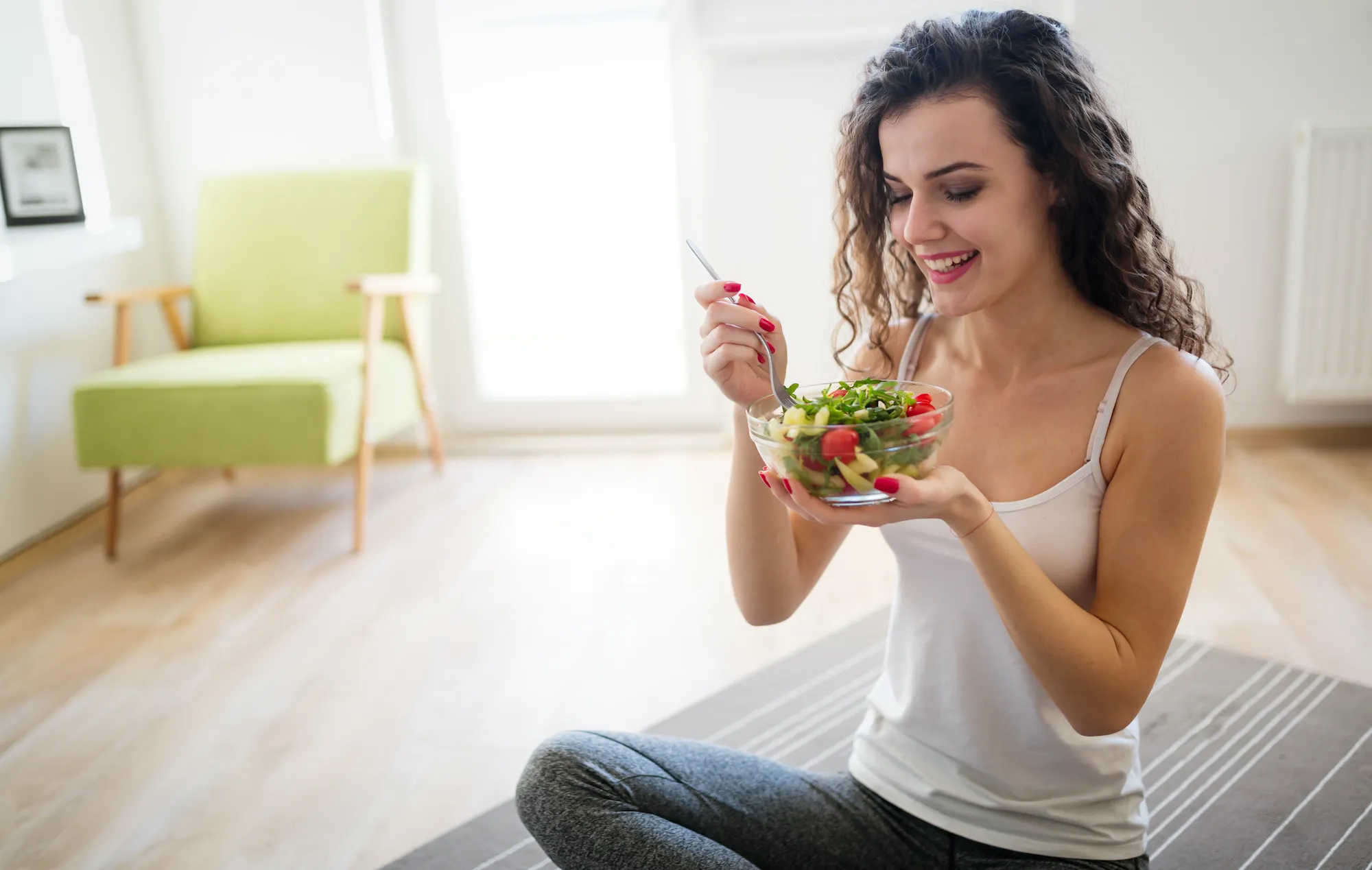 Woman-Healthy-Eating-Stock-Photo