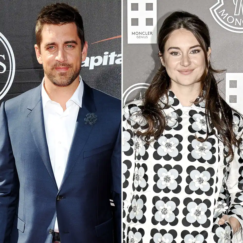 Aaron Rodgers Shailene Woodley Cuddle Their Pooch During Beach Date