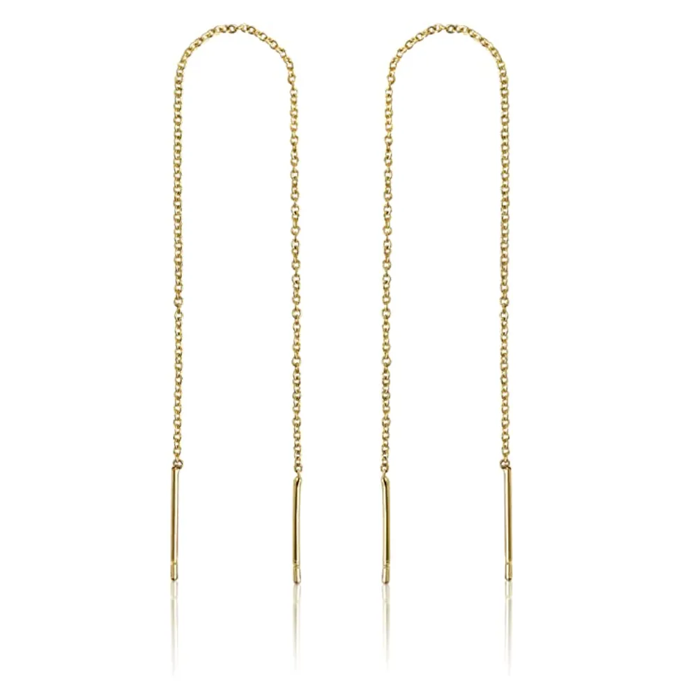 Benevolence LA Store 14k Gold Chain Earrings