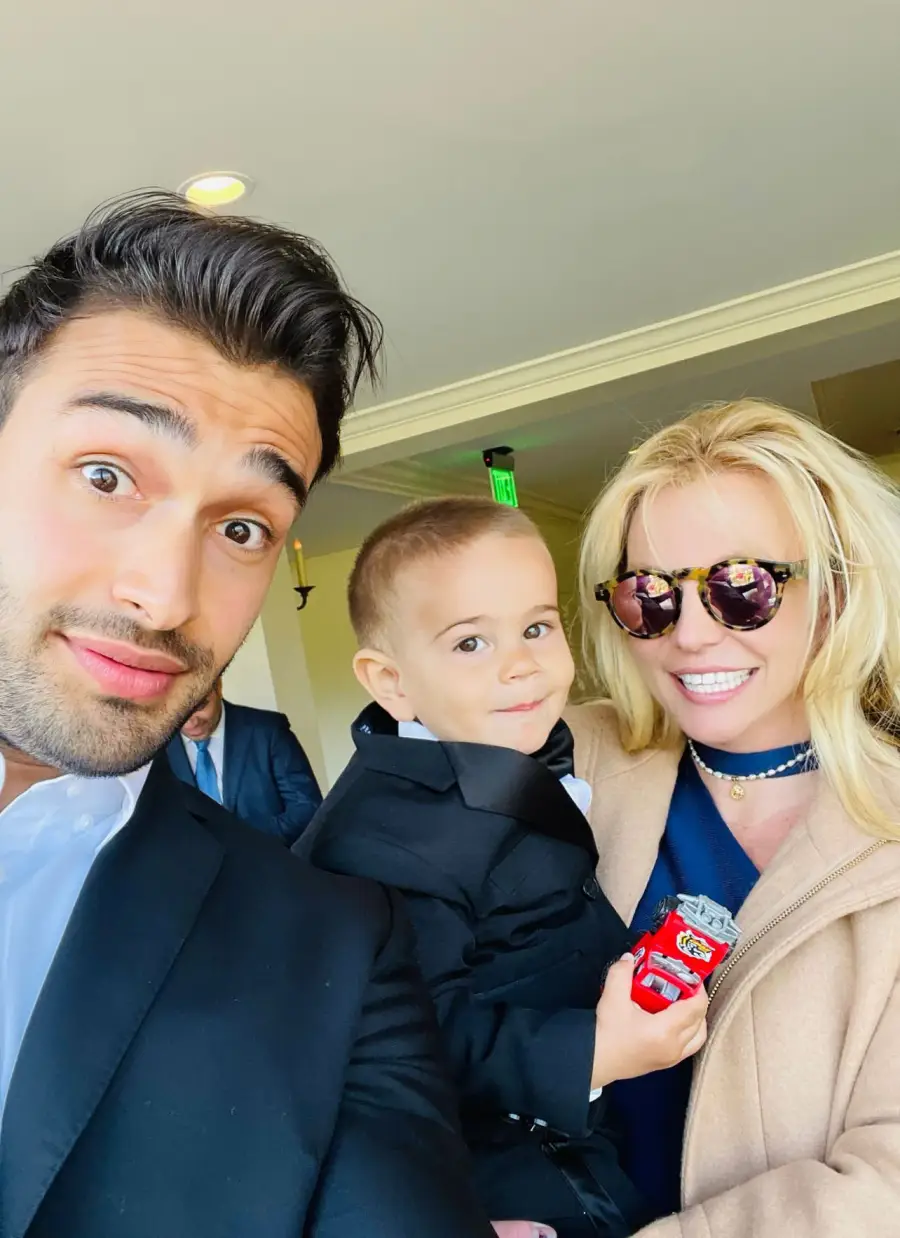Britney Spears Cozies Up to Boyfriend Sam Asghari at Wedding Amid Conservatorship Battle