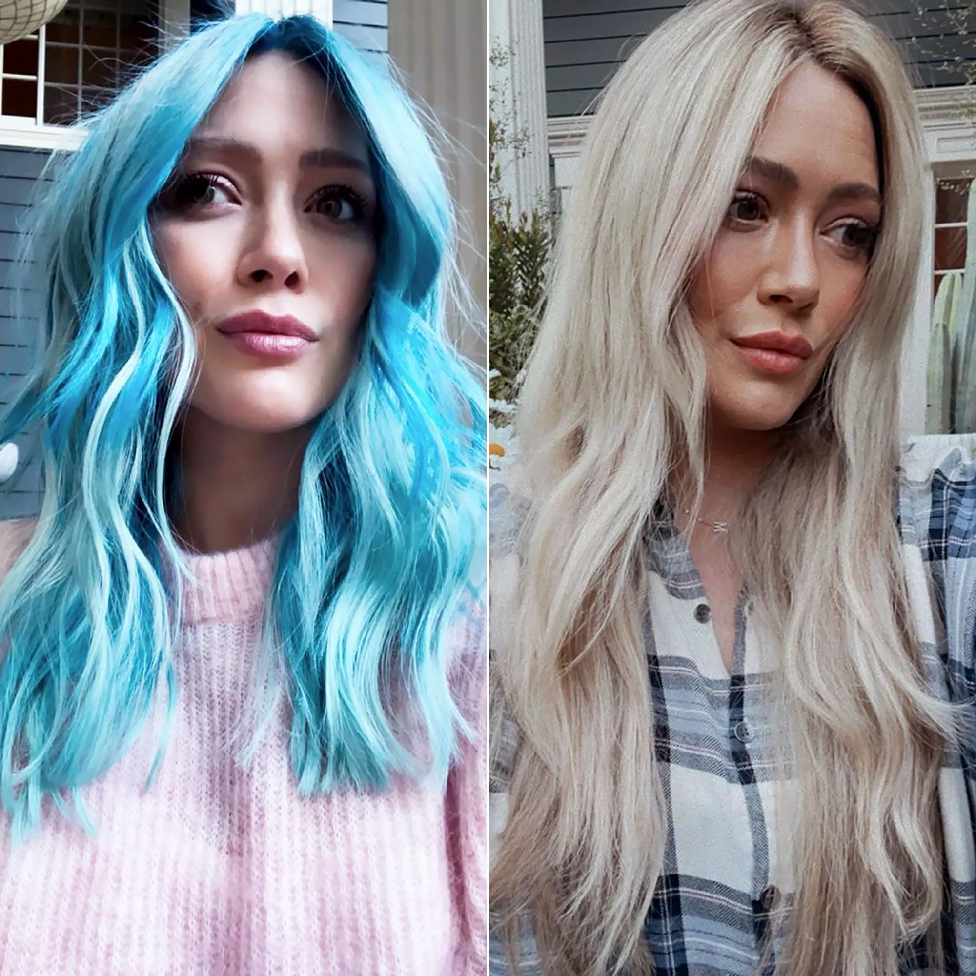Back to Blonde! Hilary Duff Ditches Blue Hair